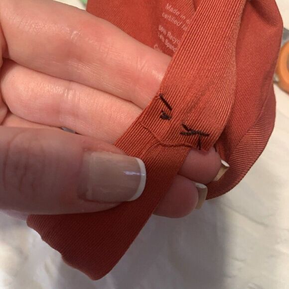 Girlfriend Collective Solid Russet Burnt Orange Copper Tank Bodysuit Open back - Picture 4 of 4